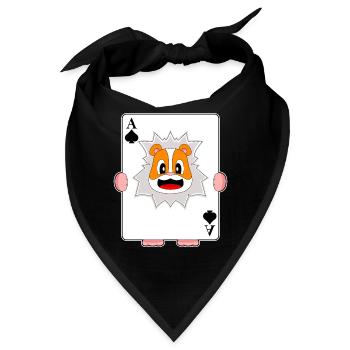 Hamster Poker Pokerkarten - Bandana - Schwarz - Vorne