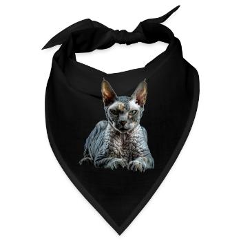 Devon Rex - Bandana - Schwarz - Vorne
