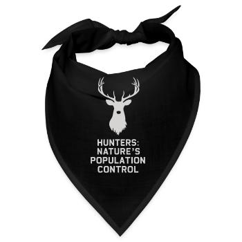 Erlebe Die Spannung Der Hirschjagd Im Wald Mit - Bandana - Schwarz - Vorne