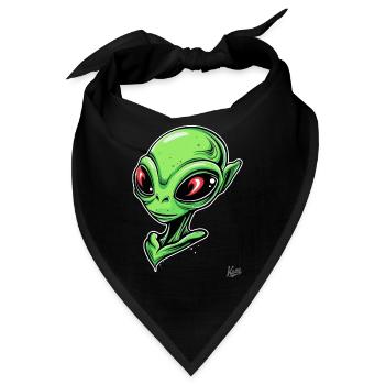 Super-Schicker Alien - Bandana - Schwarz - Vorne