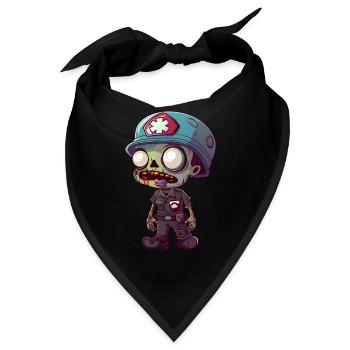 Sanitäter Halloween - Bandana - Schwarz - Vorne