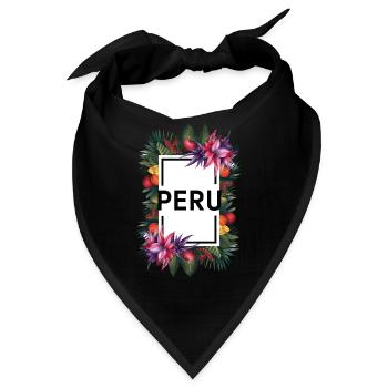 Machu Picchu Geschenk - Bandana - Schwarz - Vorne