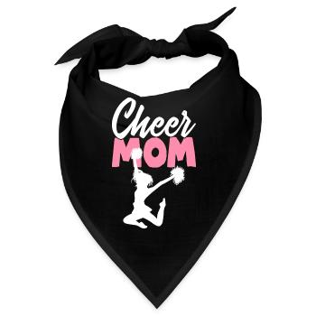 Cheer Mom Cheerleading Cheerleader Cheer Squad - Bandana - Schwarz - Vorne
