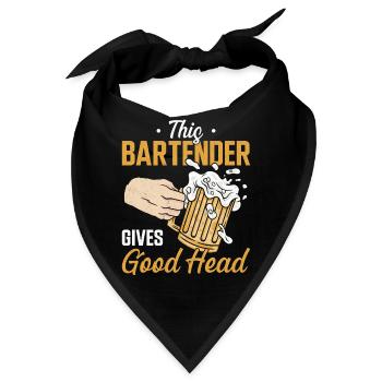 Bartender Mixologist This - Bandana - Schwarz - Vorne