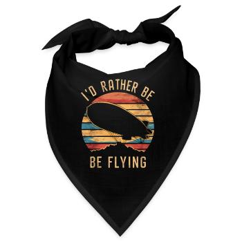 Luftschiff Zeppelin Geschenk - Bandana - Schwarz - Vorne