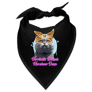 Britisch Kurzhaar VERRÜCKTE BRITISCH KURZHAAR - Bandana - Schwarz - Vorne