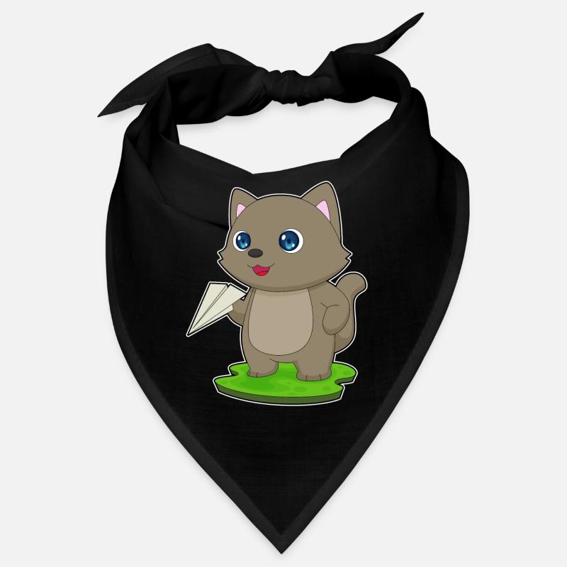 Avion en papier pour chat Bandana