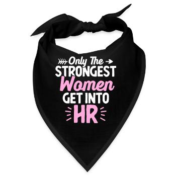 Human Resources HR Lady Nur die stärksten Frauen k - Bandana - Schwarz - Vorne