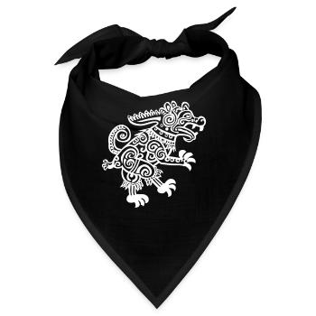 Aztekischer Gott Alte Mythologie Tezcatlipoca - Bandana - Schwarz - Vorne