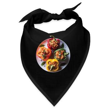 Paprika Geschenk - Bandana - Schwarz - Vorne