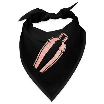Bartender Mixologist Shaker - Bandana - Schwarz - Vorne