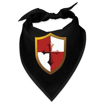 Shield Jousting Ren Faire - Bandana - Schwarz - Vorne