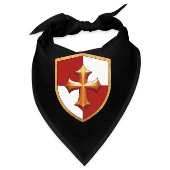 Shield Ren Faire Ritterturnier - Bandana - Schwarz - Vorne