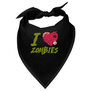 Zombie Zombie-Jäger Zombieapokalypse Geschenk - Bandana - Schwarz - Vorne