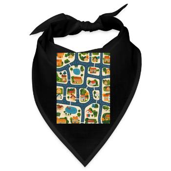 Kids Car Play Mat - Parent Massage Aid 2 - Bandana - Schwarz - Vorne