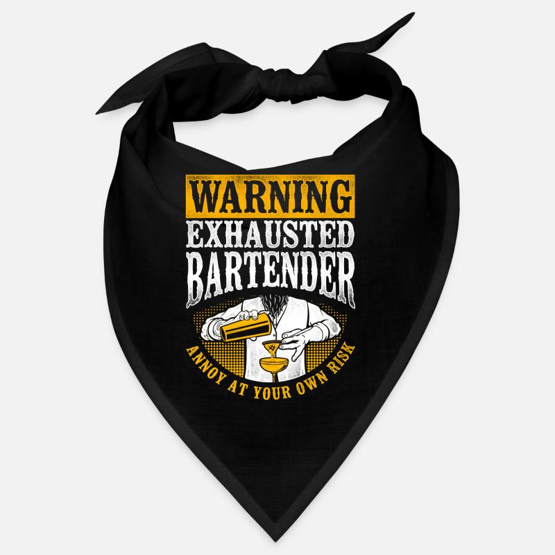 Barman Mixologue Avertissement Bandana