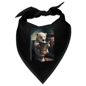 Eisbär Polar Geschenk - Bandana - Schwarz - Vorne