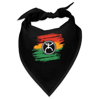 Coqui Frosch Symbol Taino Boricua Puerto - Bandana - Schwarz - Vorne