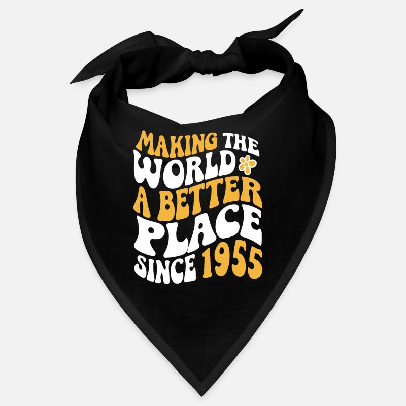 1955 Geburtstag Vintage Hippie Groovy Bandana