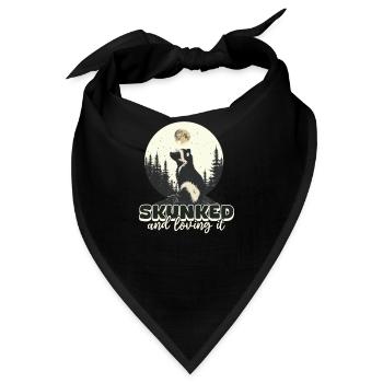 Skunk skunked und liebend - Bandana - Schwarz - Vorne