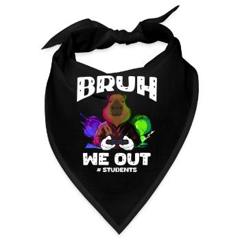 Outfit Für Schüler, Spaß Für Schultage Und Gamer - Bandana - Schwarz - Vorne
