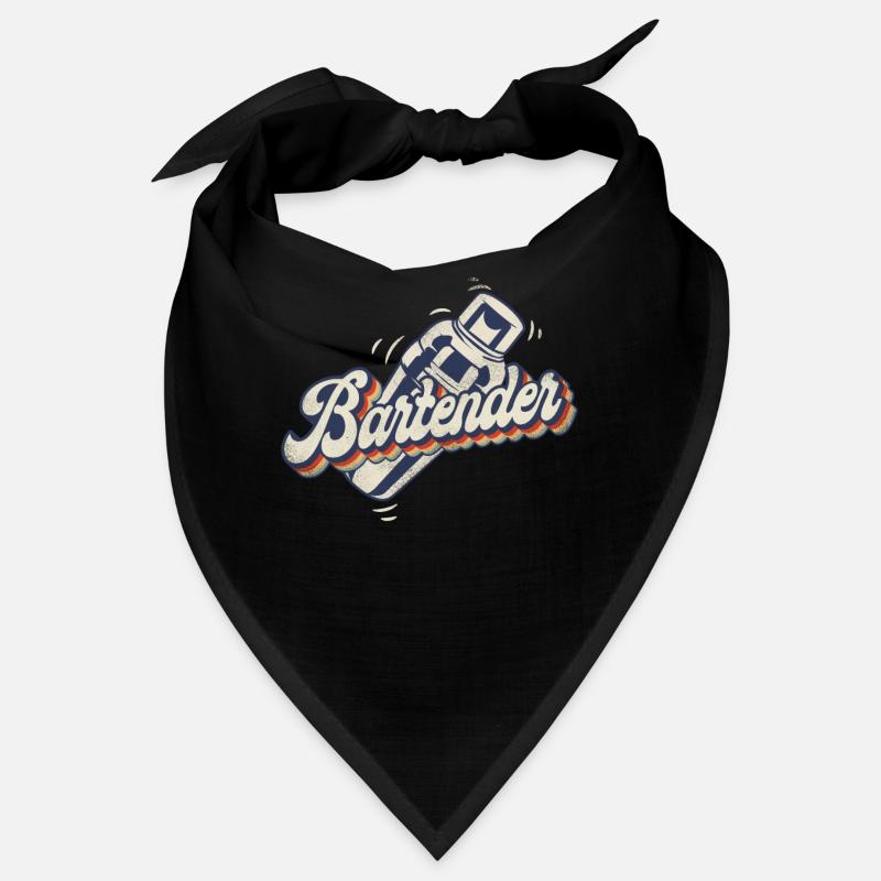 Bartender Mixologist Retro Vintage Bandana