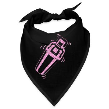 Bartender Mixologist Shaker - Bandana - Schwarz - Vorne