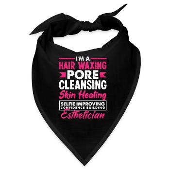 Hautpflege Kosmetikerin Kosmetik - Bandana - Schwarz - Vorne