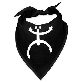 Coqui Frosch Symbol Taino Boricua Puerto - Bandana - Schwarz - Vorne