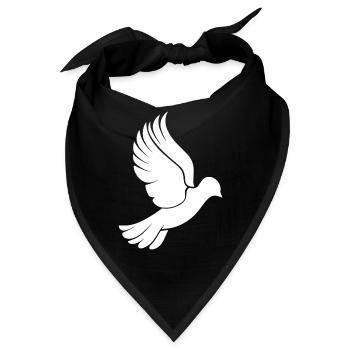 Taube - Bandana - Schwarz - Vorne