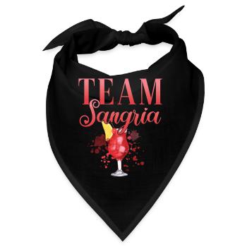 Cocktail Barkeeper Team Sangria - Bandana - Schwarz - Vorne