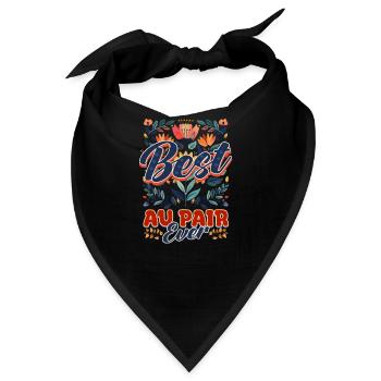 Au Pair Bestes Au Pair aller Zeiten - Bandana - Schwarz - Vorne