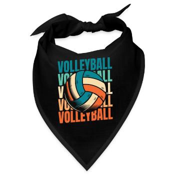Volleyball Volleyballer - Bandana - Schwarz - Vorne
