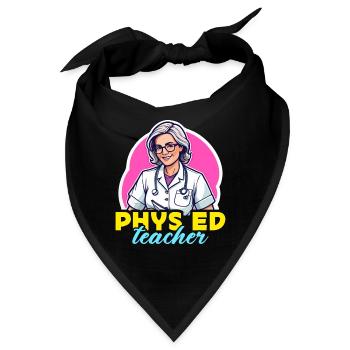 Health Educator Phys Ed Teacher Public Health - Bandana - Schwarz - Vorne