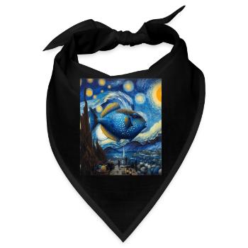 Humuhumunukunukuapuaa Riff-Drückerfisch Sternennac - Bandana - Schwarz - Vorne