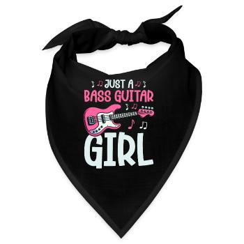 Bassist Bass Gitarre Basser - Bandana - Schwarz - Vorne