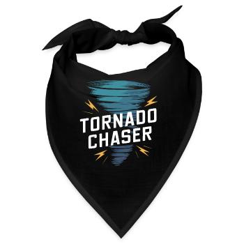 Erlebe Die Faszinierende Welt Des Tornadojagens - Bandana - Schwarz - Vorne