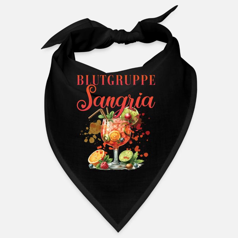 Cocktail Bartender Blood Type Sangria Bandana