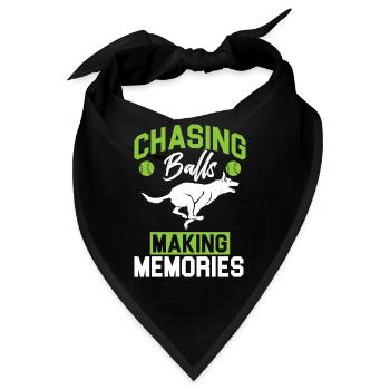 Flyball Canine Sport Agility Parcour Dog - Bandana - Schwarz - Vorne