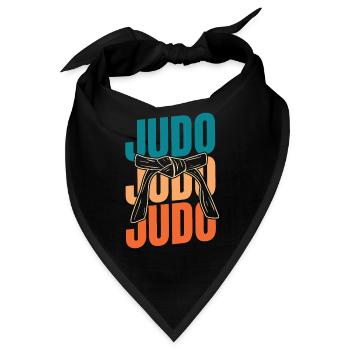 Judoka - Bandana - Schwarz - Vorne