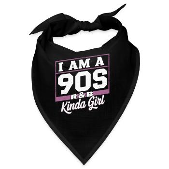 Ich Bin Ein 90s R-&B Kinda Girl - Bandana - Schwarz - Vorne