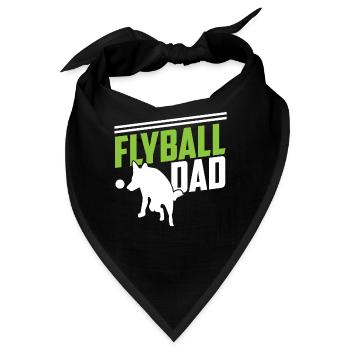 Flyball Canine Sport Agility Parcour Dog - Bandana - Schwarz - Vorne