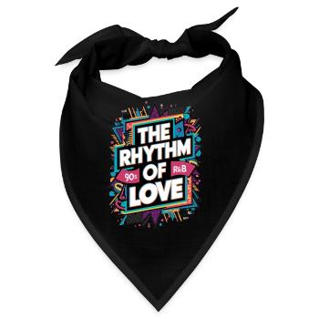 Der Rhythmus Der Liebe 90s R&B - Bandana - Schwarz - Vorne