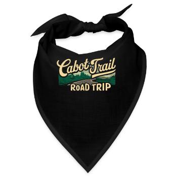 Cabot Trail Road Trip Landschaft - Bandana - Schwarz - Vorne