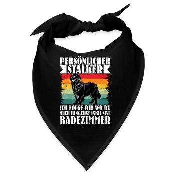 Newfie PERSÖNLICHER STALKER FOLGE DIR INS BAD - Bandana - Schwarz - Vorne