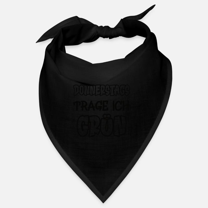 Les jeudis je porte du vert Dire Couleur vert Bandana