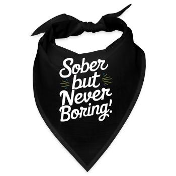 Genesung Nach Alkoholabhängigkeit Nüchternheit Aa - Bandana - Schwarz - Vorne