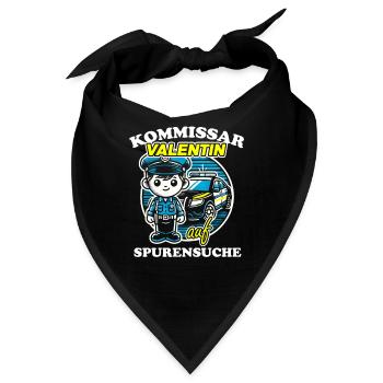 Kommissar Valentin Spurensuche - Bandana - Schwarz - Vorne