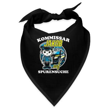 Kommissar Jakob Spurensuche - Bandana - Schwarz - Vorne