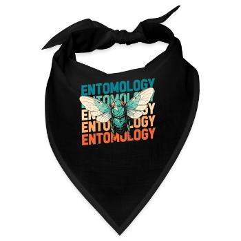 Entomologie Entomologe Insekt - Bandana - Schwarz - Vorne
